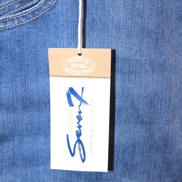 NWT Seven Limited Edition High Rise Slim Straight Leg Jeans - Picture 5 of 15